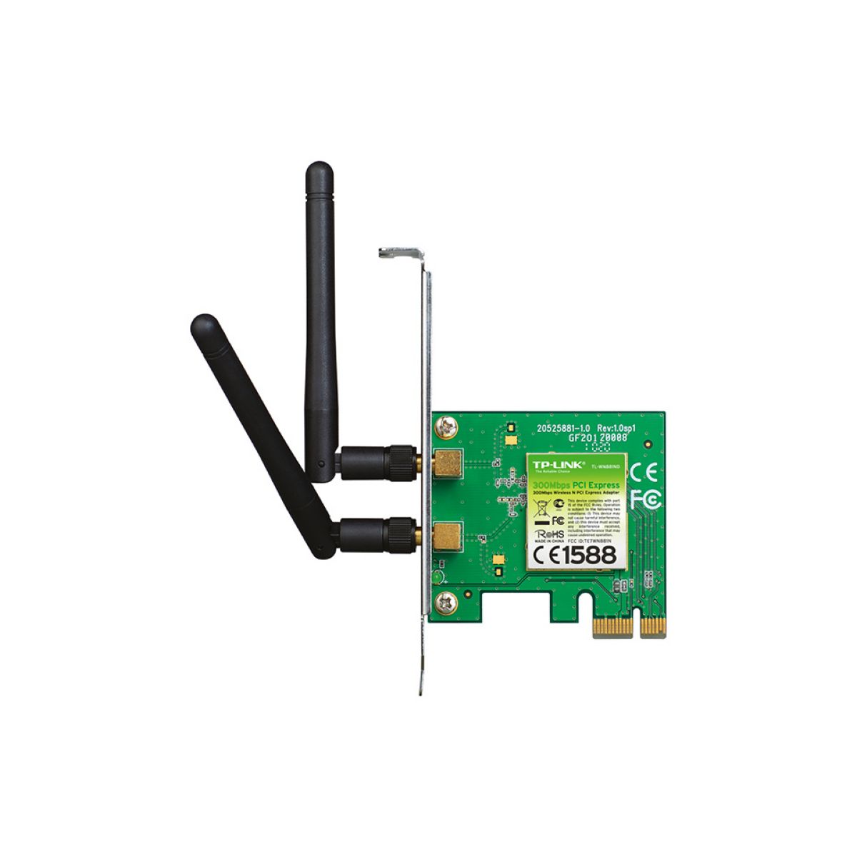Adaptador WiFi Pci Express TP-Link Wn881nd 300mb N