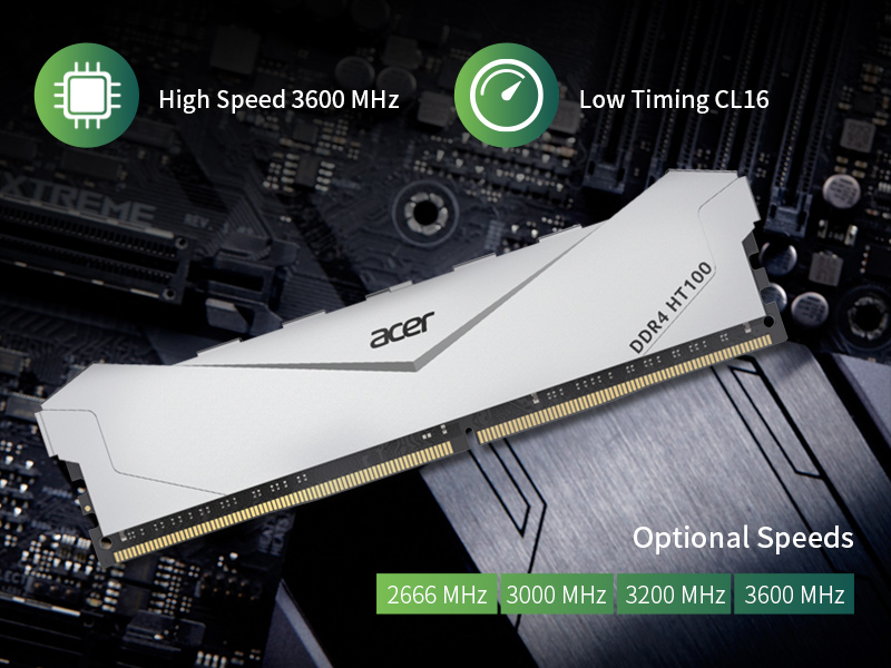 Memoria RAM Acer Ht100 16gb DDR4 3600mhz Cl18