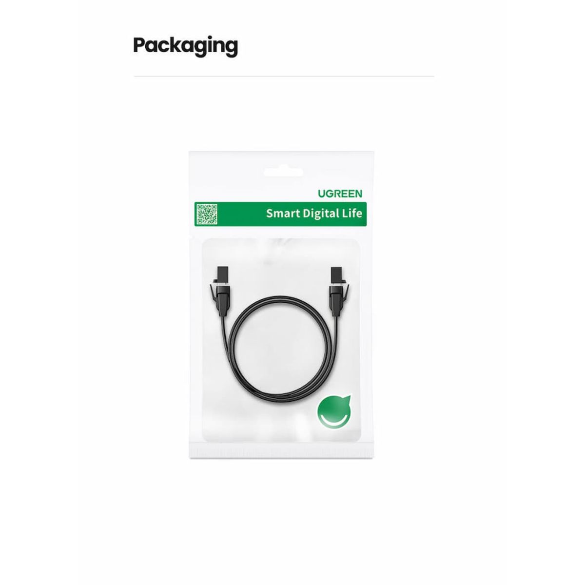 Cable De Red Ugreen Cat8 Ethernet Flat 5mts