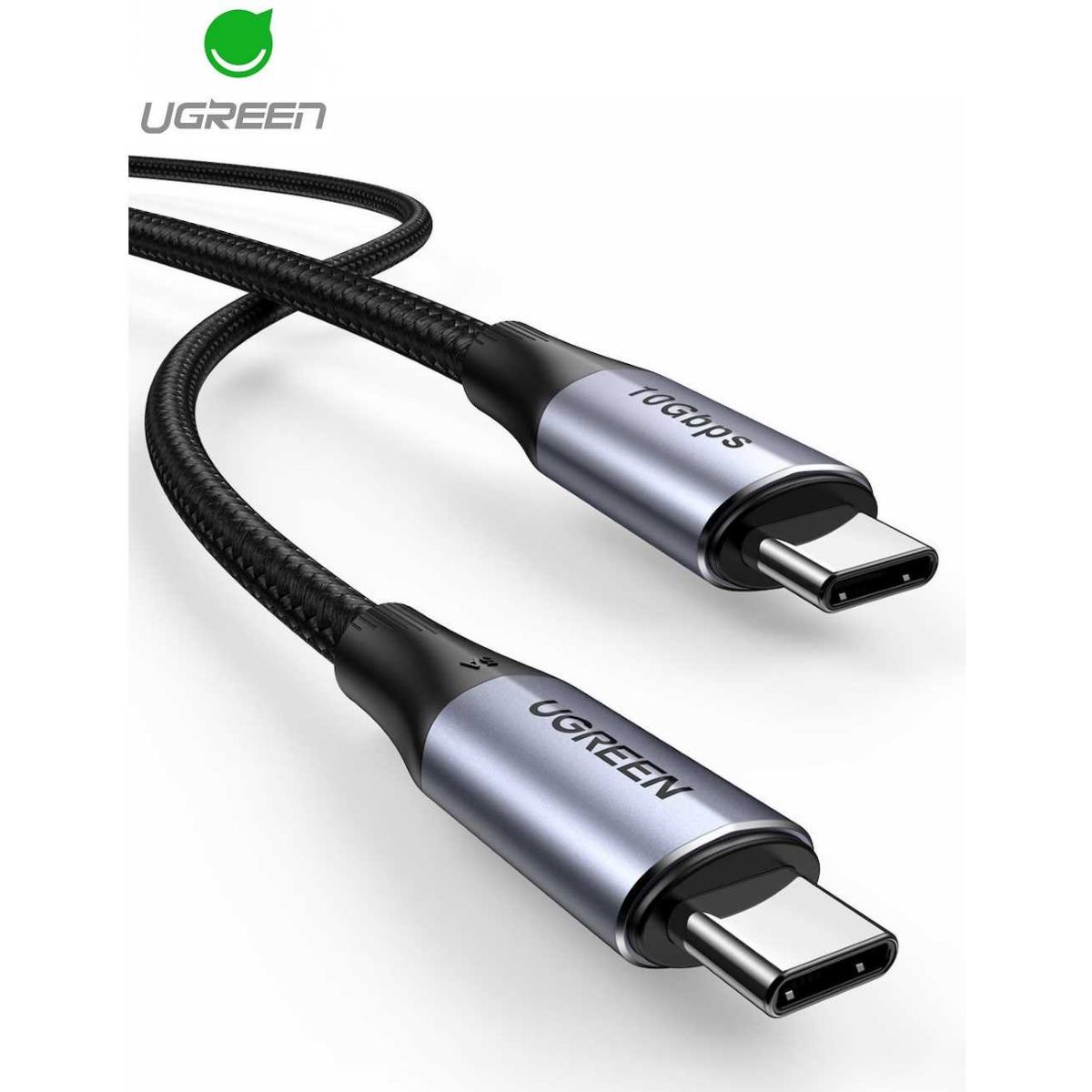 Cable Usb-c 3.2 Trenzado Ugreen 100w 4k