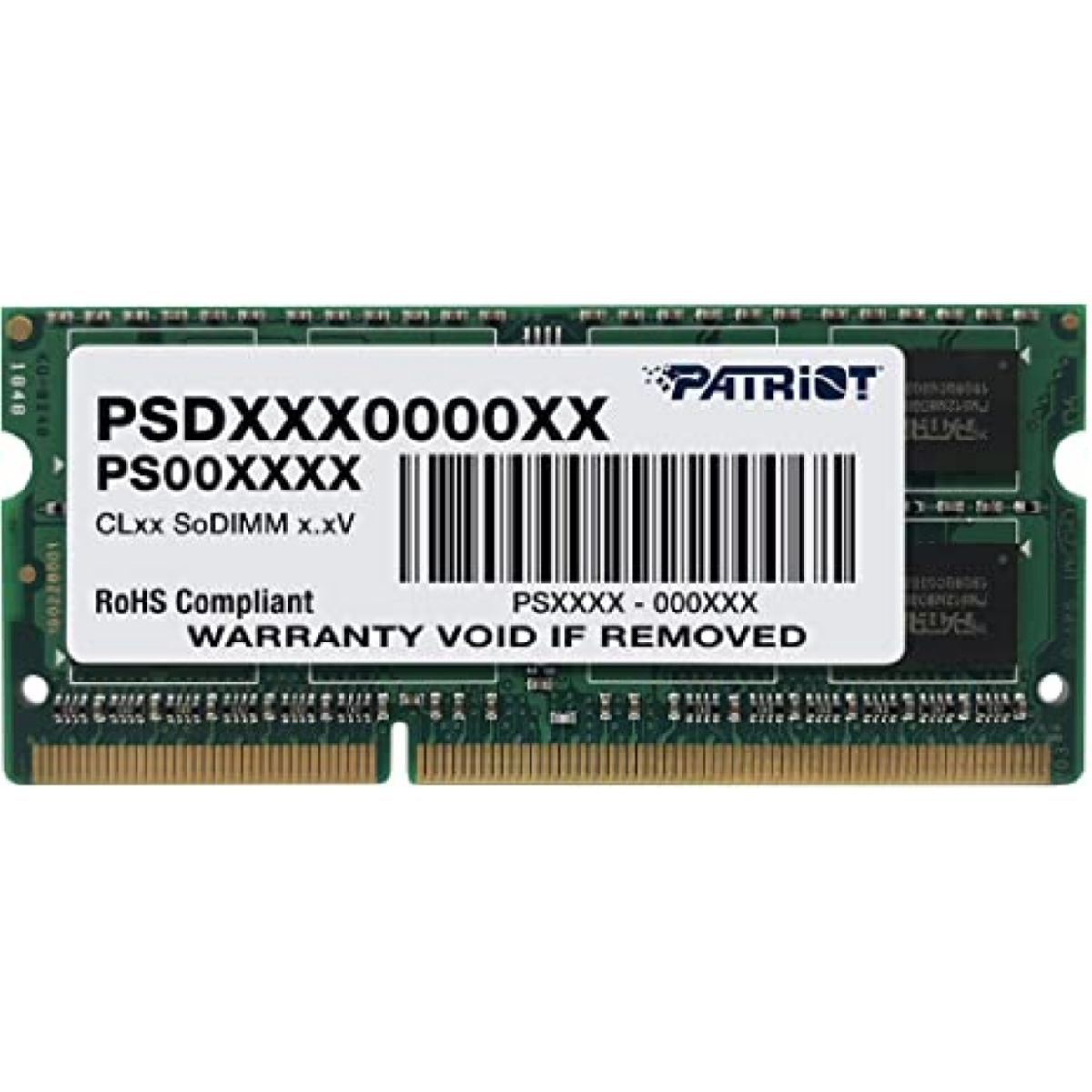 MEMORIA RAM SODIMM DDR3 1600 4GB PATRIOT SIGNATURE