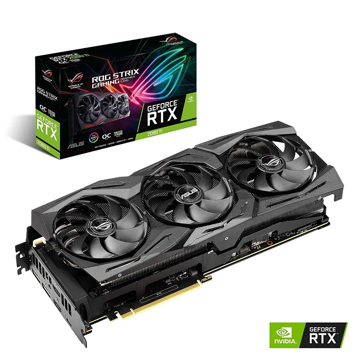 Tarj. Vga Asus Rtx2080ti Oc Strix 11gb Ddr6 Pn