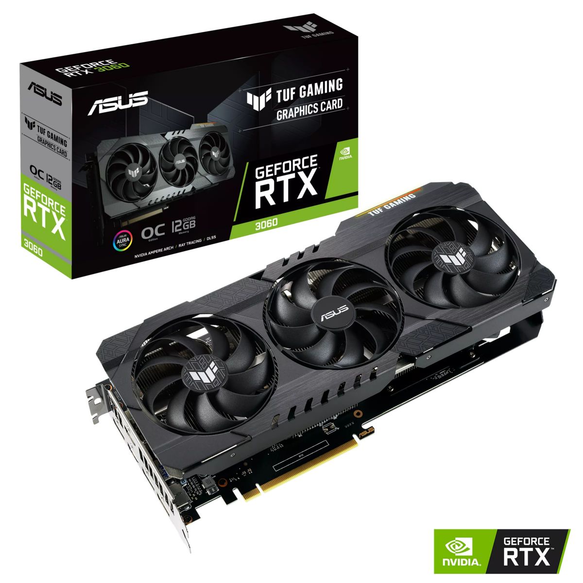 Tarj. Vga Asus Tuf Geforce Rtx 3060 Oc 12gb Gddr6