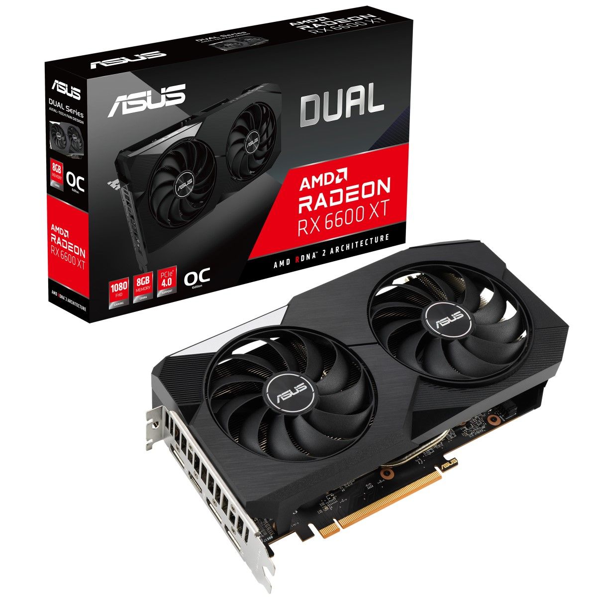 Tarjeta de video Asus Radeon Rx6600xt Dual Oc 8gb Ddr6