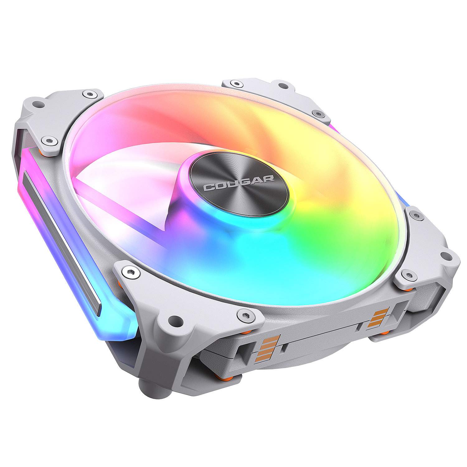 Kit de 3 Ventiladores Cougar Apolar 120 Argb Blanco