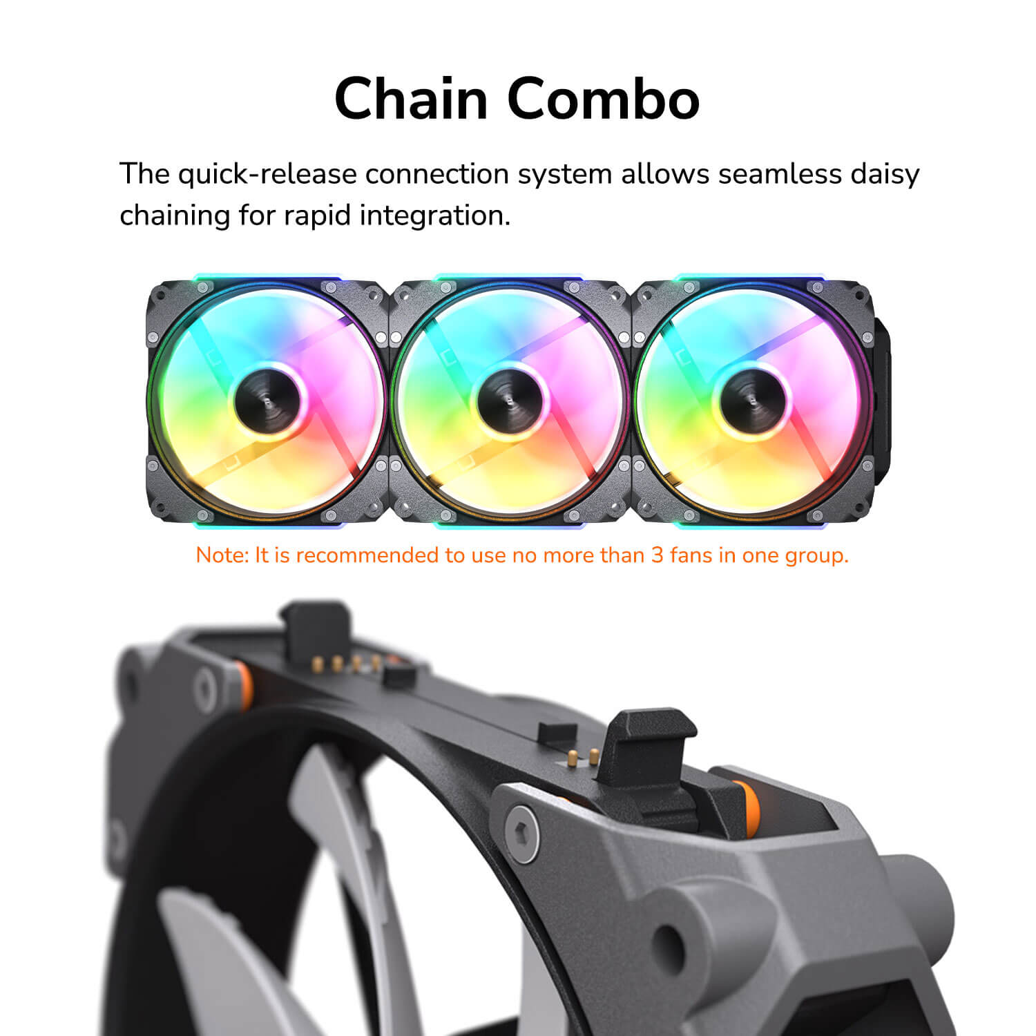 Fan Cougar Apolar 120 Reverso Argb Blanco (x3 Pack)