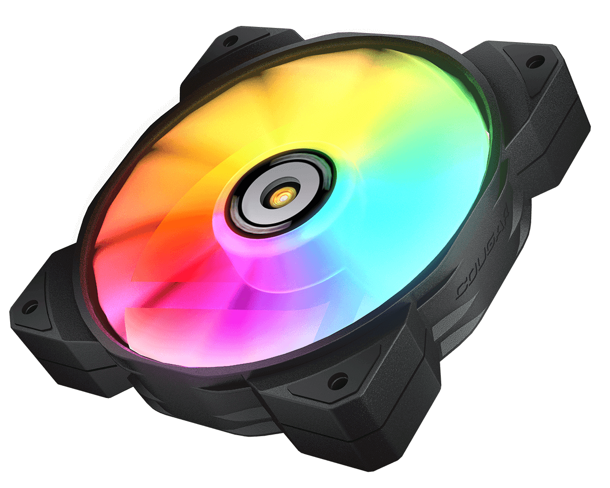 Kit de 3 Ventiladores Cougar Mhp 120 Argb Negro