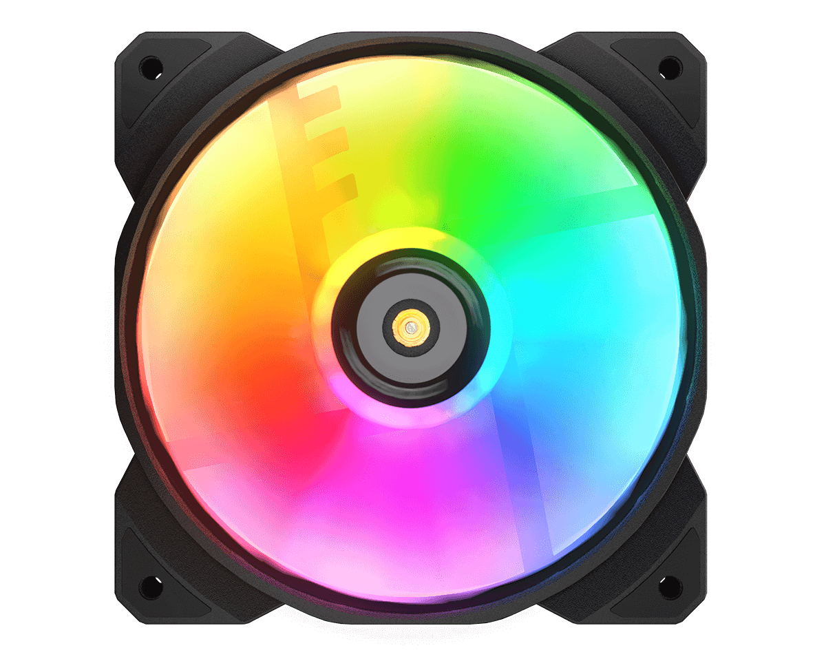 Kit de 3 Ventiladores Cougar Mhp 120 Argb Negro