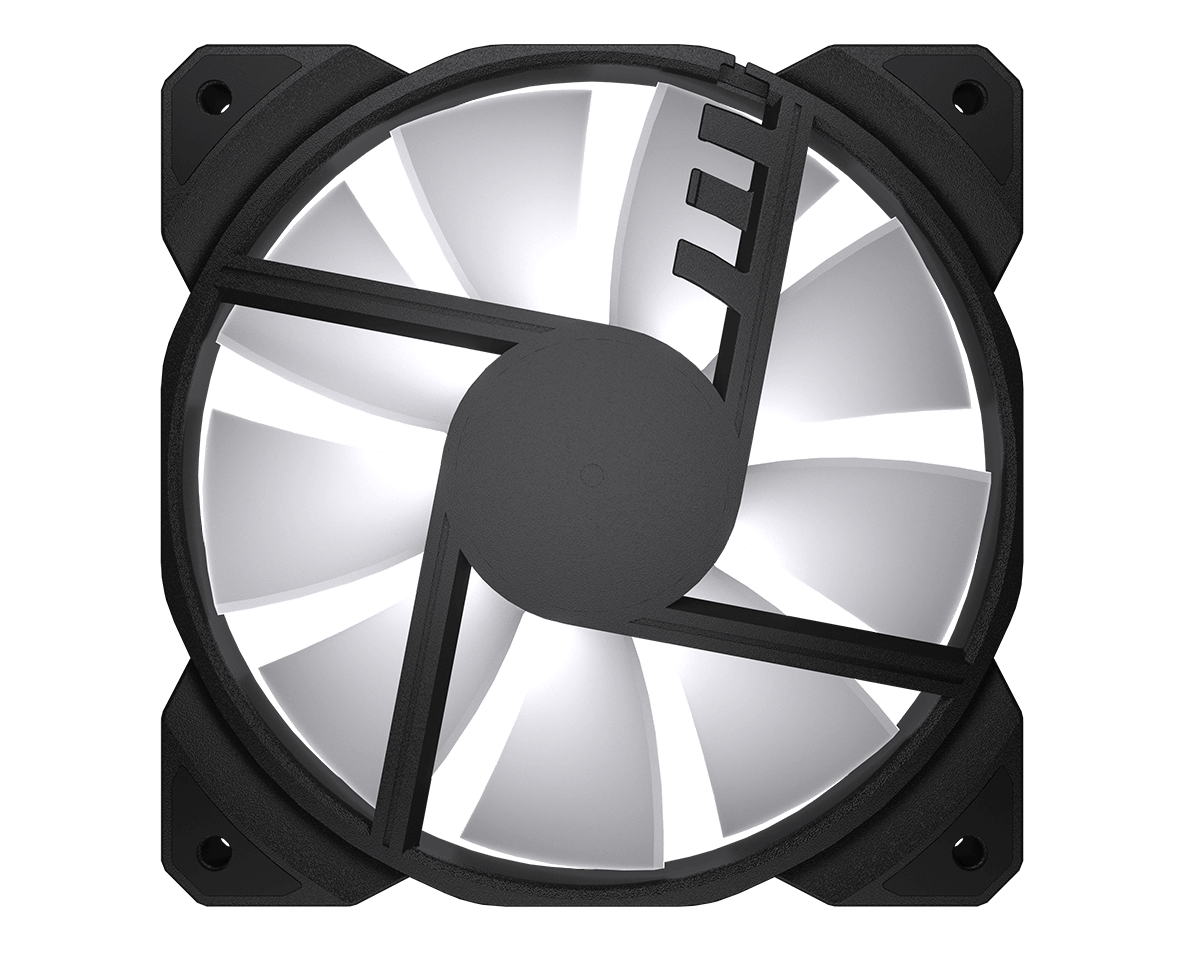 Kit de 3 Ventiladores Cougar Mhp 120 Argb Negro