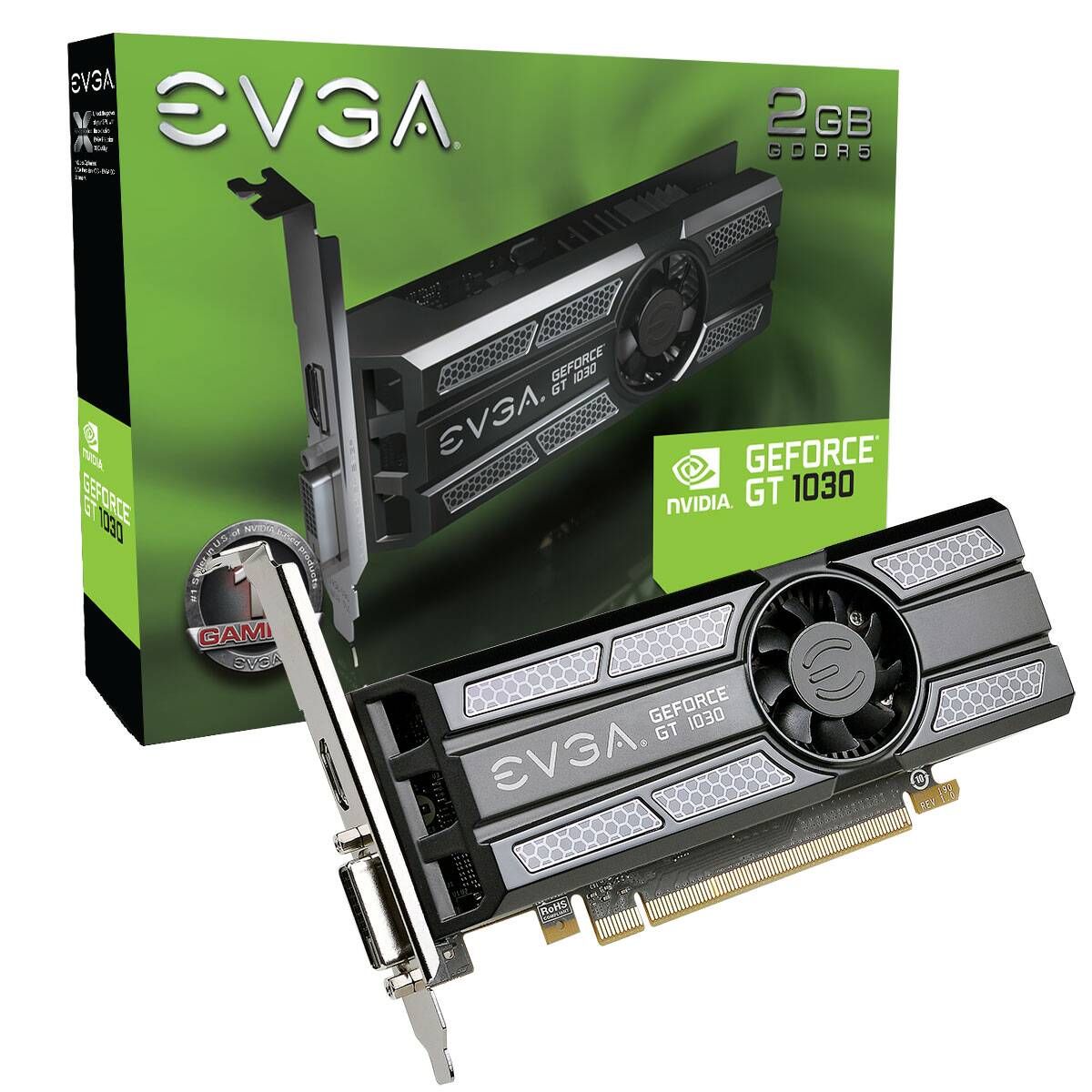 Tarj. Vga Evga Gt1030 2gb Sc Ddr5