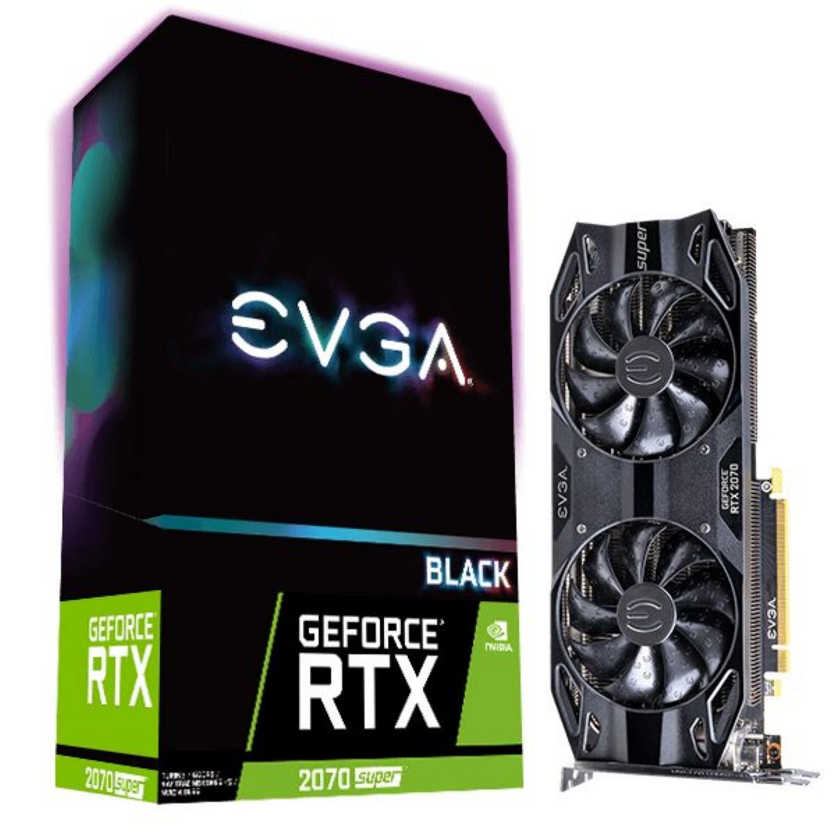 Tarj. Vga Evga Geforce Rtx 2070 Super Black Gaming