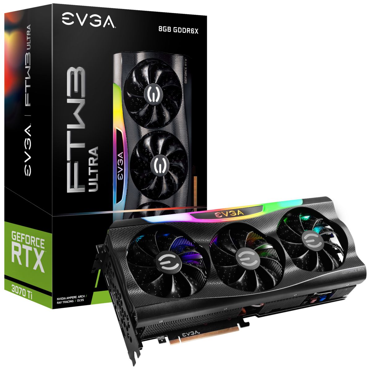 Tarjeta de video Grafica Rtx 3070ti Ftw3 Ultra Lhr 8GB
