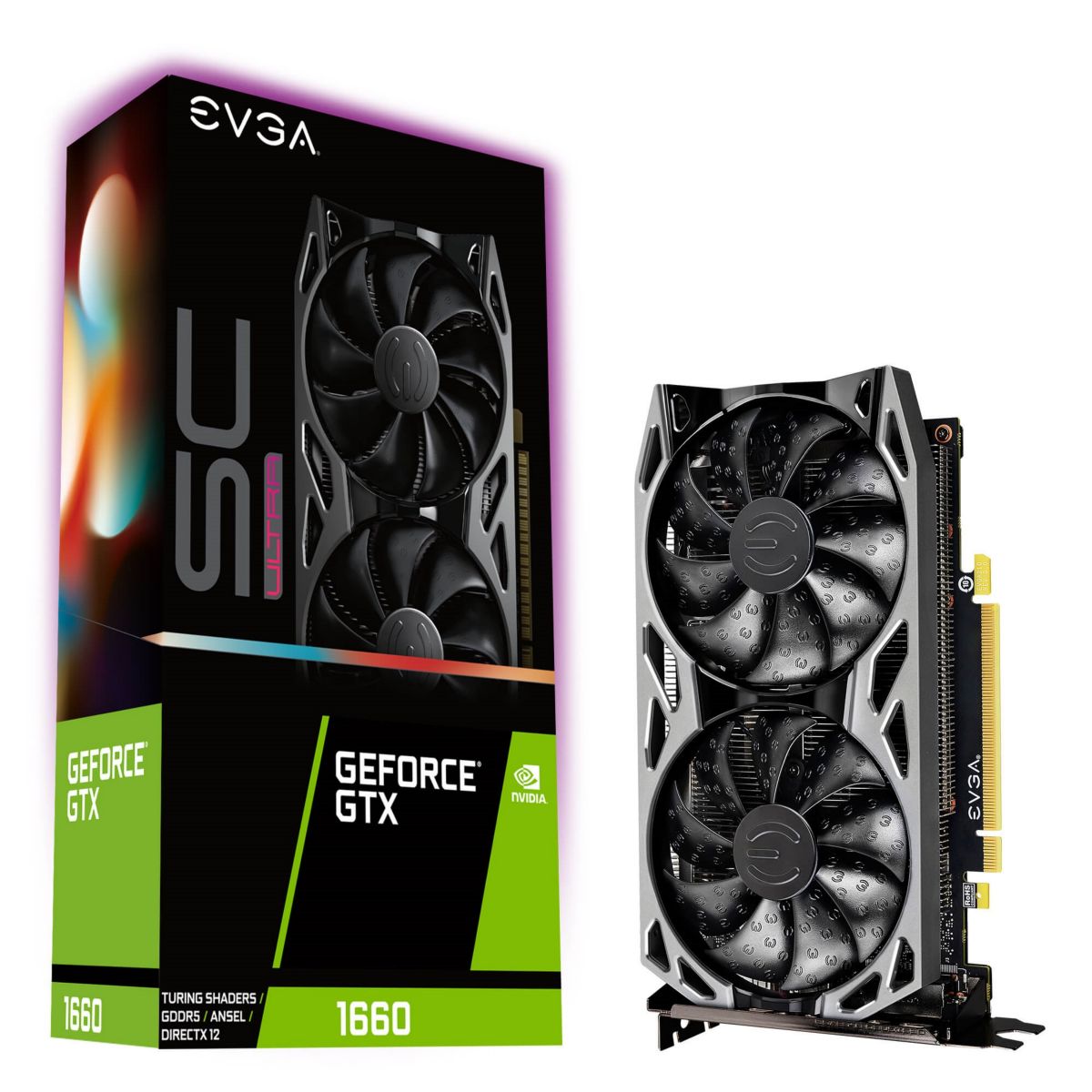 Tarj. Vga Evga Gtx1660 Sc 6g Gddr5 Gaming Dual Fan