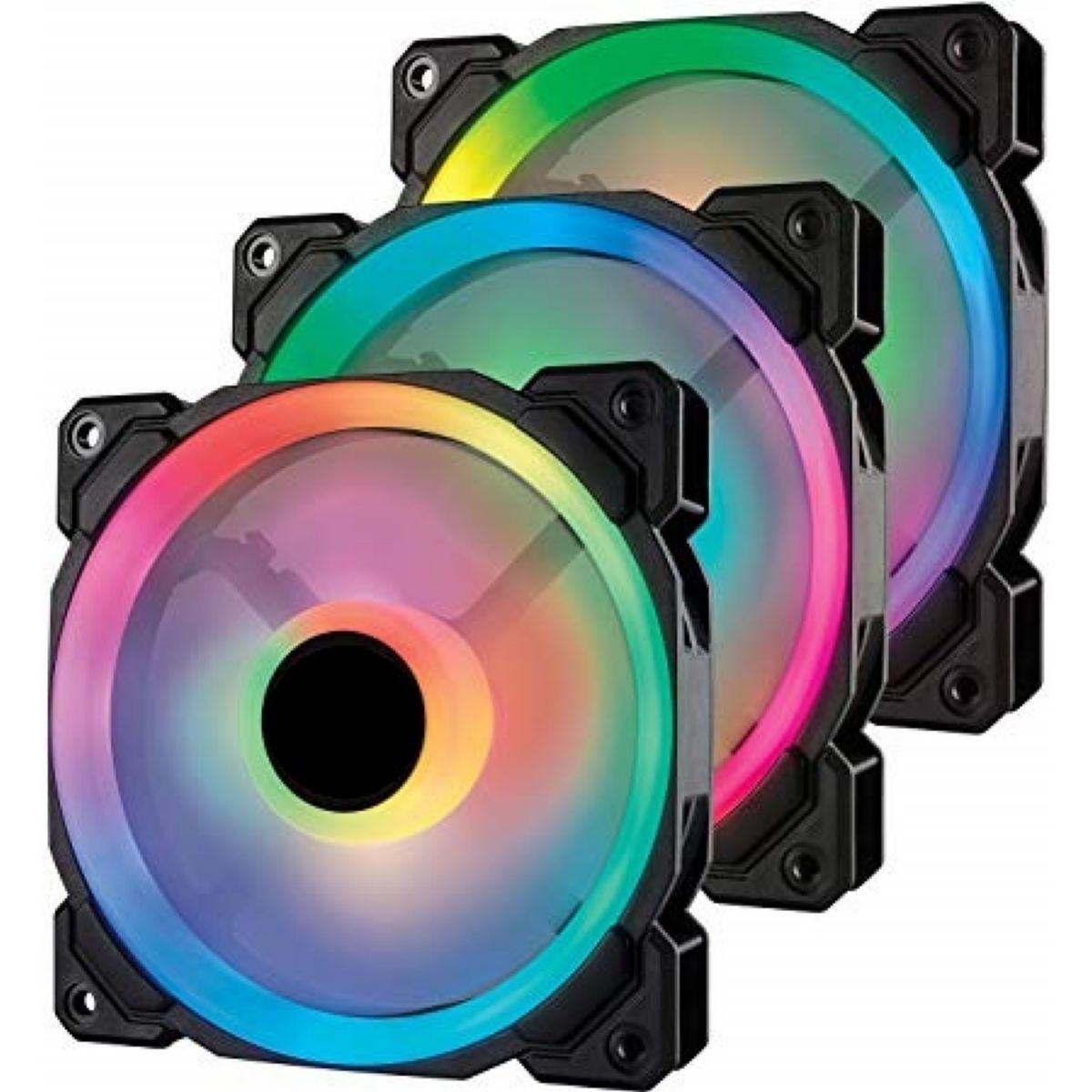 Kit 3fan Rgb + Hub + Control Remoto
