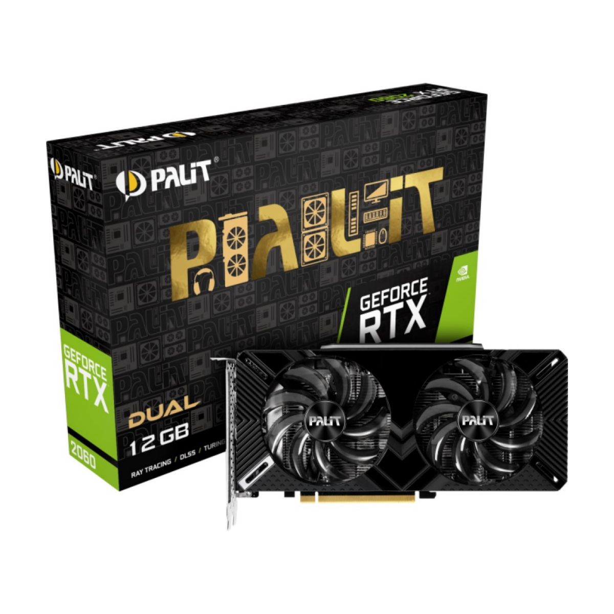 Tarjeta de video Grafica Palit Rtx 2060 Dual 12gb Gddr6