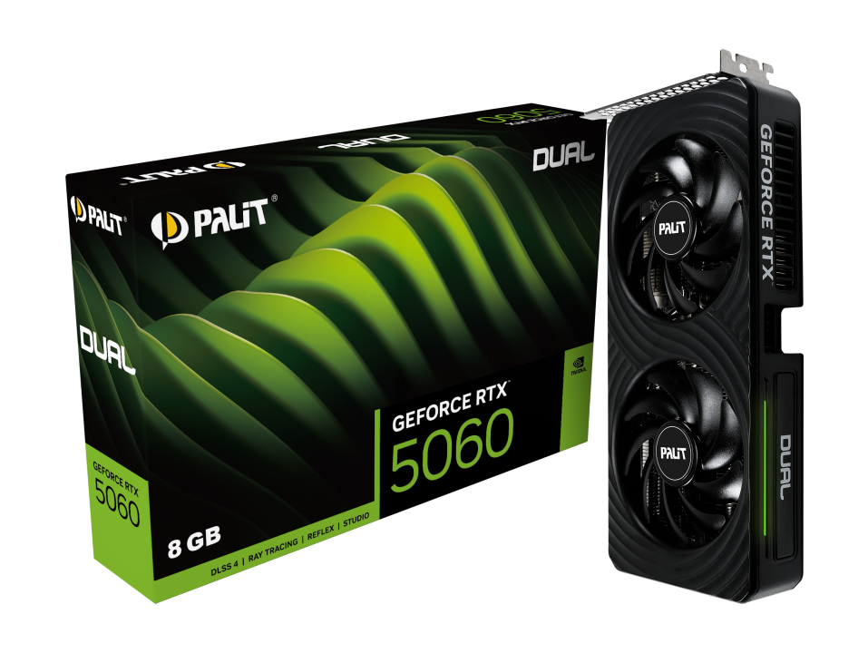 Tarjeta Grafica Palit GeForce RTX5060 Dual 8GB GDDR7