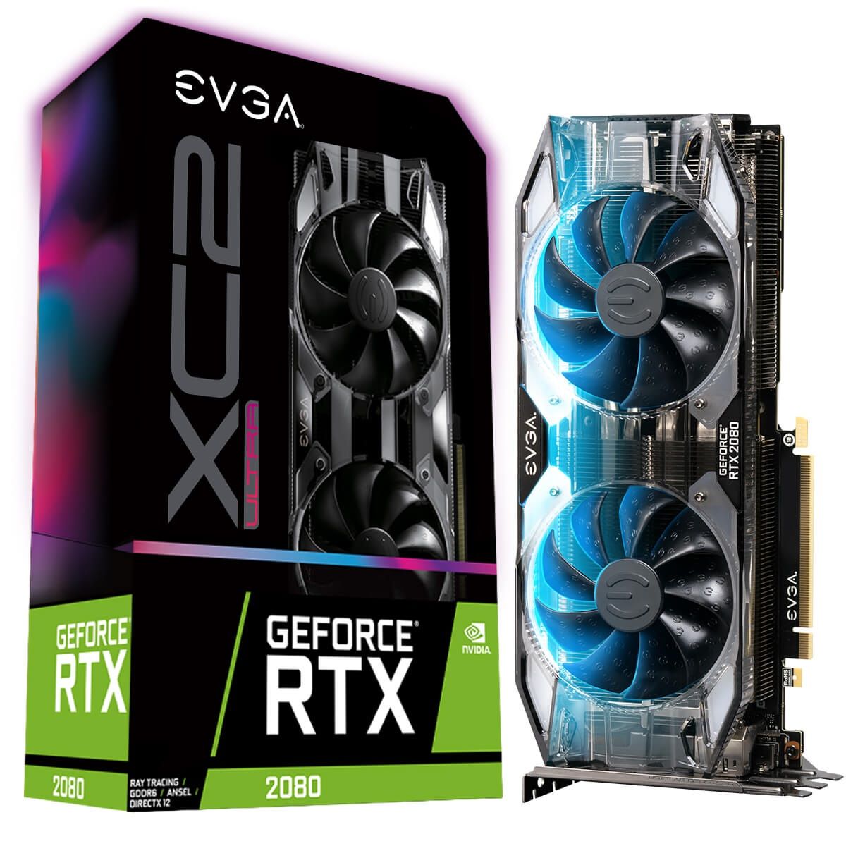 Tarj, Vga Evga Rtx2080 8gb Gddr6 Xc2 Ultragaming