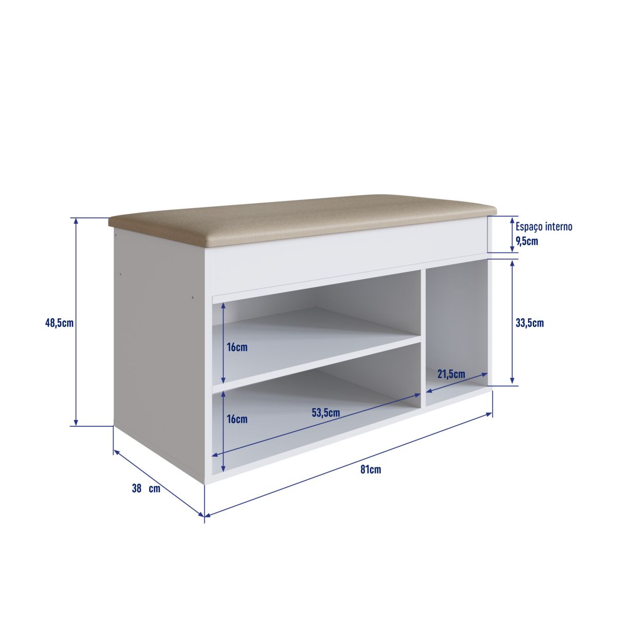 Banco Tapizado Zapatera Jarda