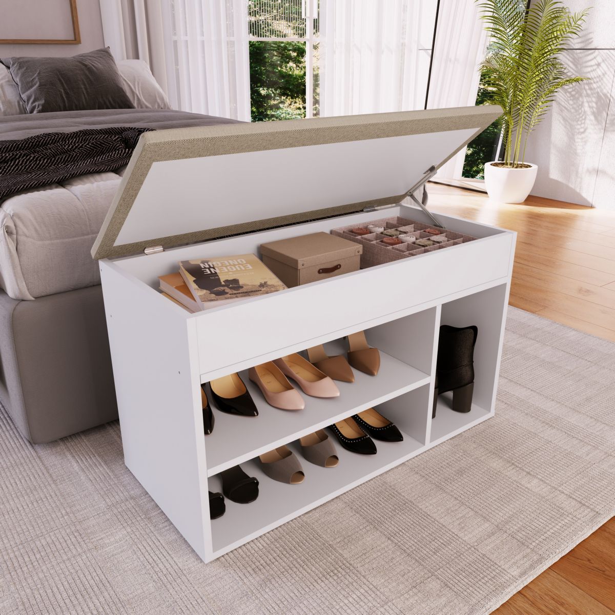 Banco Tapizado Zapatera Jarda