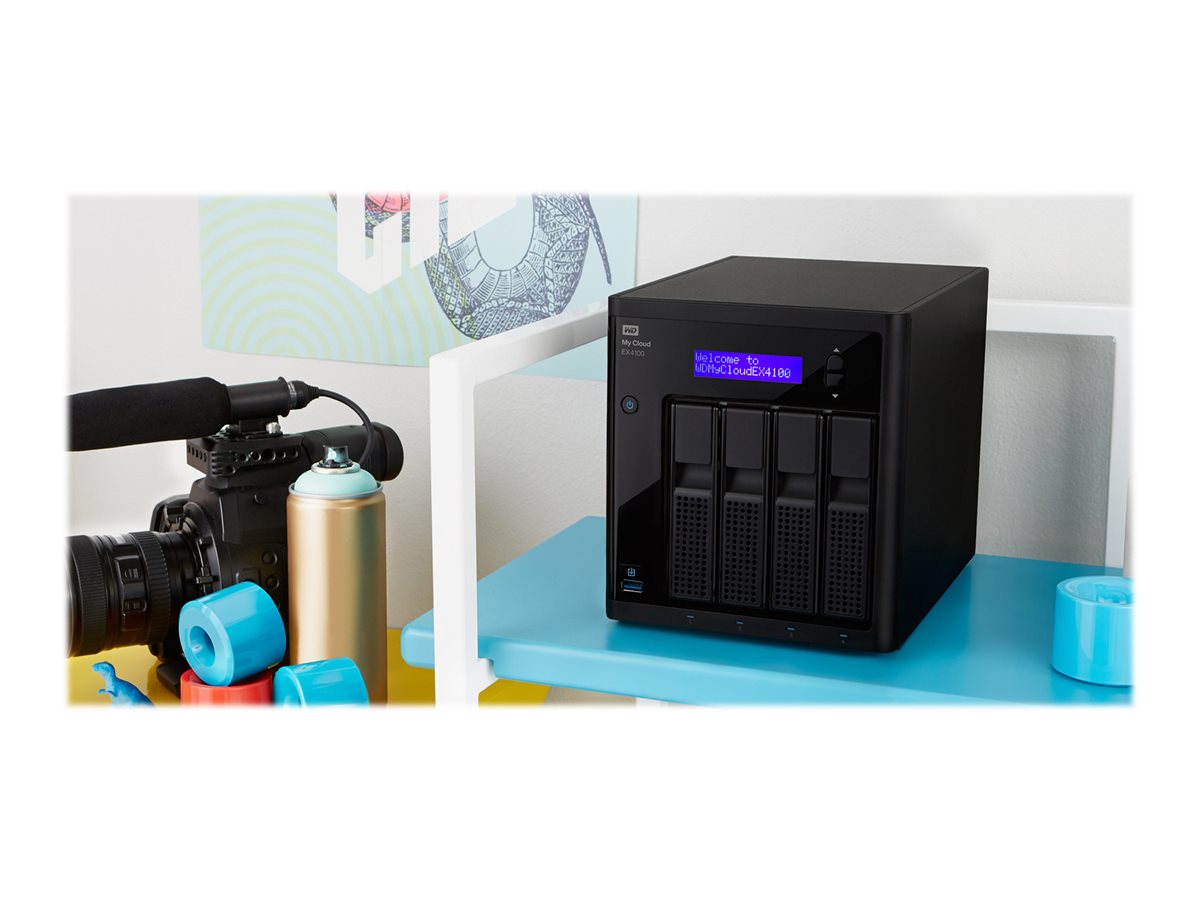 NAS WD My Cloud EX4100 WDBWZE0000NBK 4 bahias