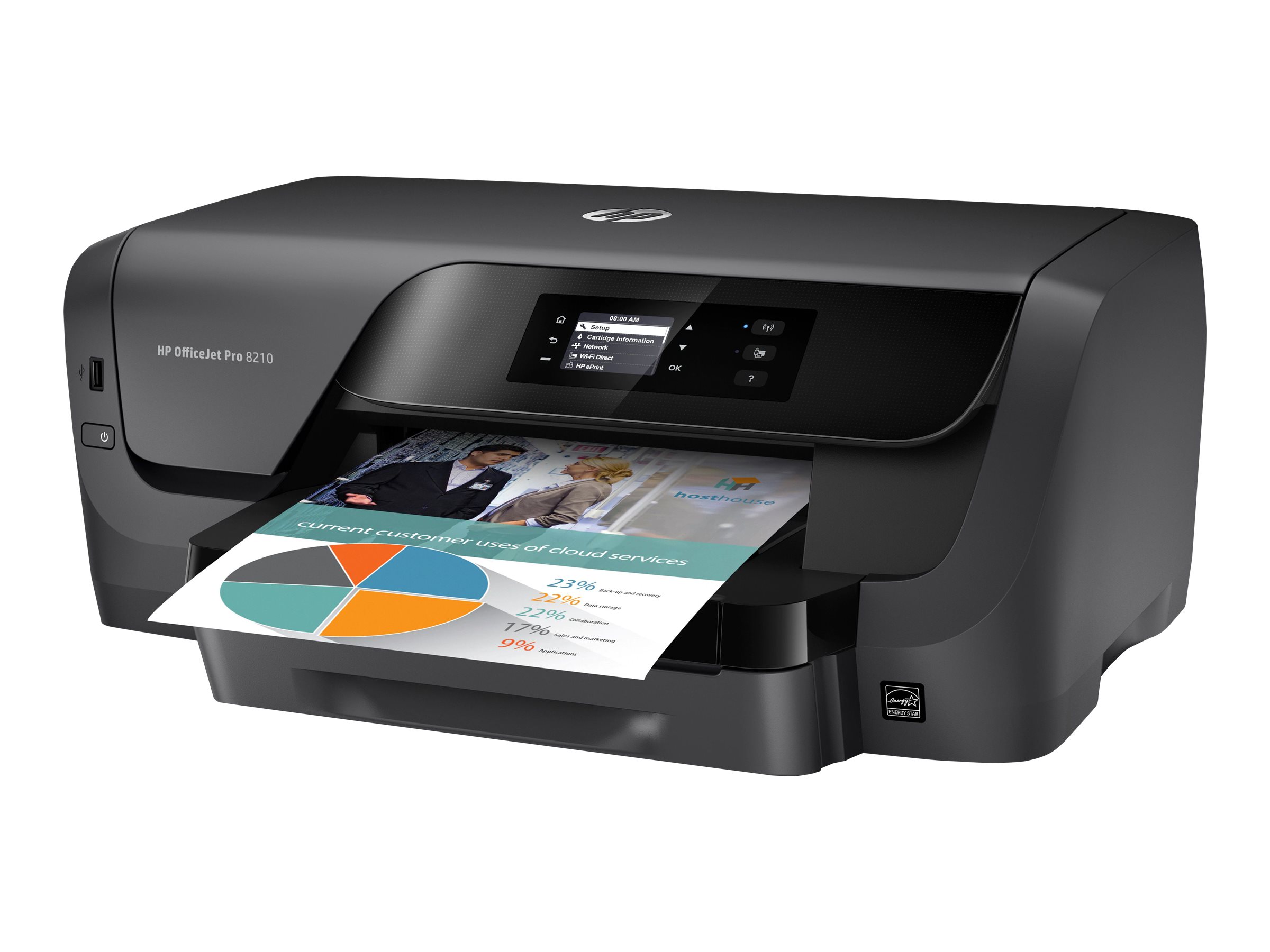 Impresora HP Officejet Pro 8210-Color