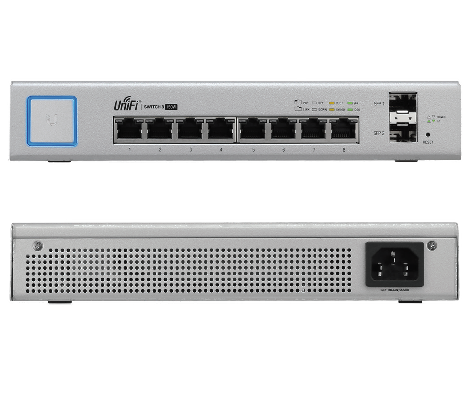 Switch 8p Ubiquiti UniFi US-8-150W