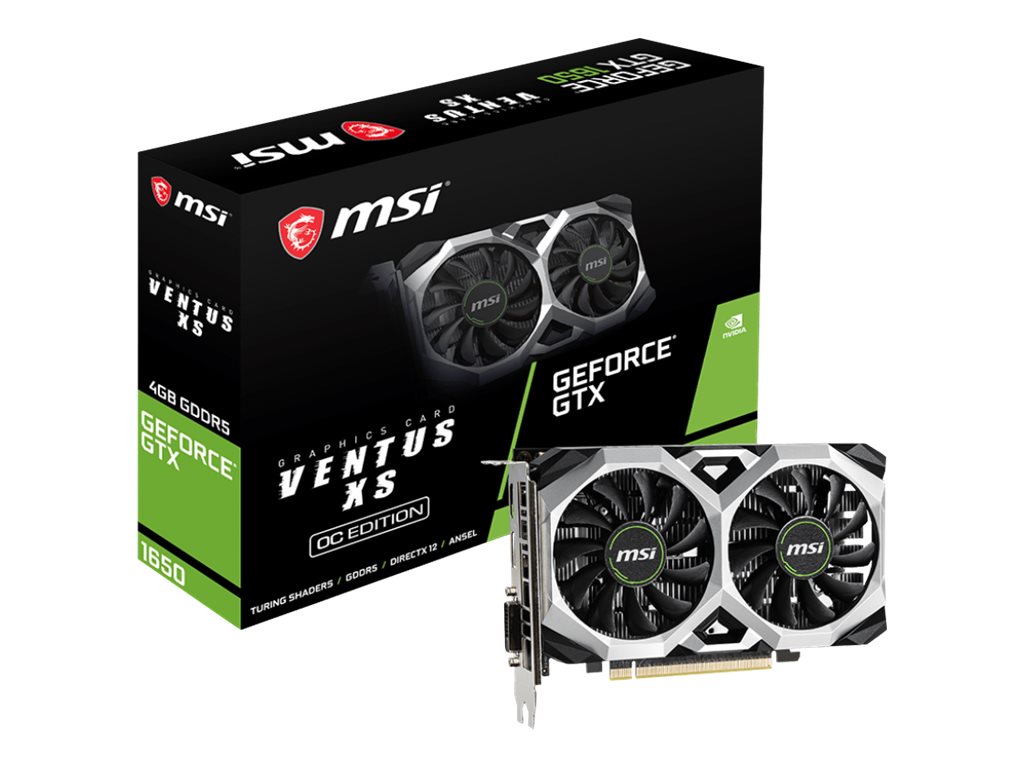 Tarjeta grafica VGA MSI GTX 1650 VENTUS XS 4G OC