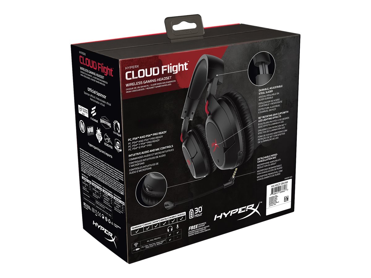 Auricular HyperX Cloud Flight HX-HSCF-BK/AM Negro