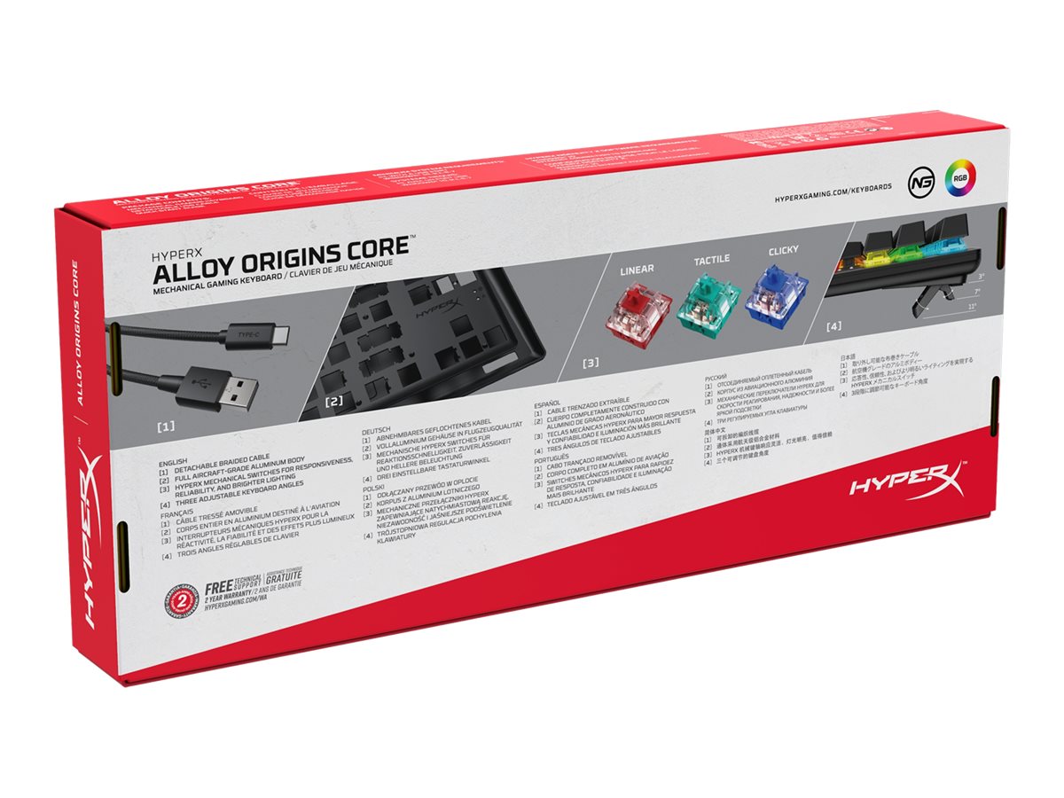HyperX Alloy Origins Core-Teclado-backlit
