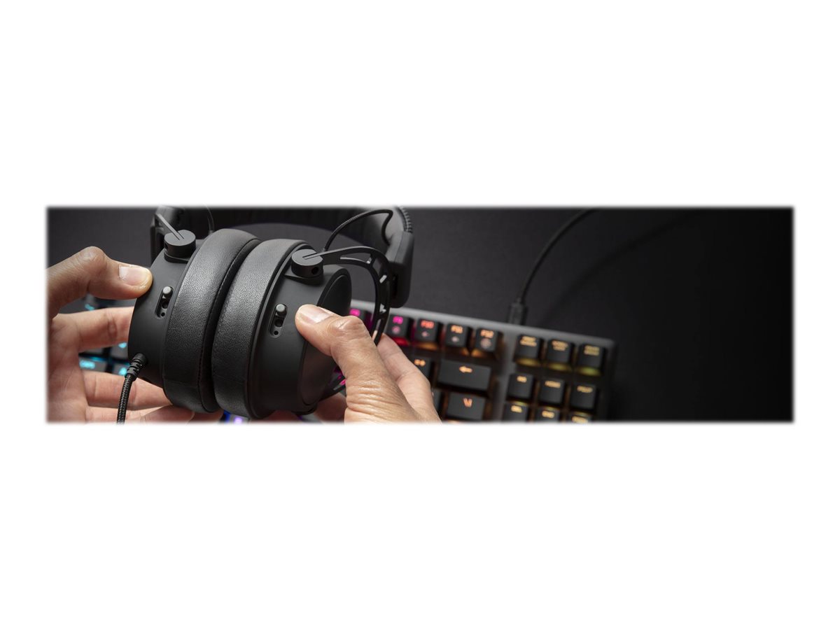 Auriculares Gamer Alpha S HyperX HX-HSCAS-BK/WW Negro