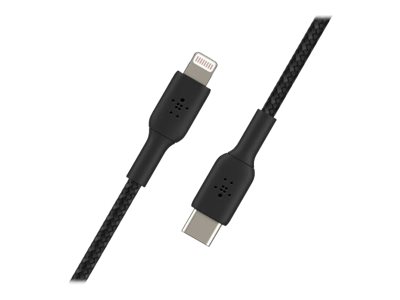 Cable iPhone Lightning a USB-C Belkin CAA004bt1MBK Negro