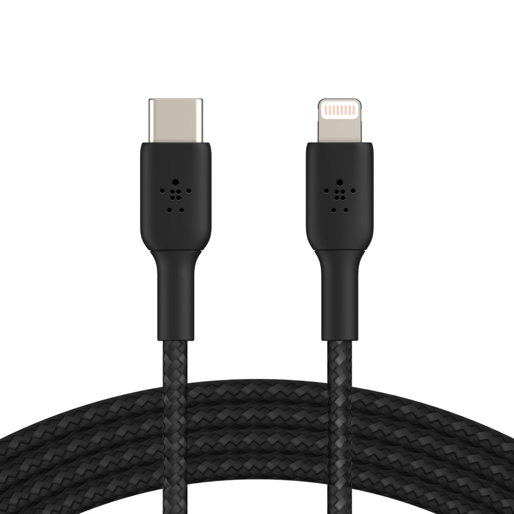 Cable iPhone Lightning a USB-C Belkin CAA004bt1MBK Negro