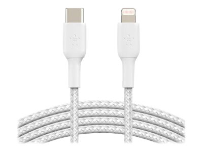 Cable iPhone Lightning a USB-C Belkin CAA004bt1MWH Blanco