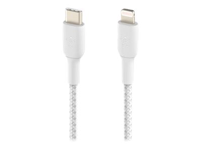 Cable iPhone Lightning a USB-C Belkin CAA004bt1MWH Blanco