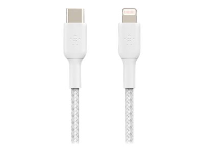 Cable iPhone Lightning a USB-C Belkin CAA004bt1MWH Blanco