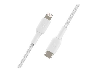 Cable iPhone Lightning a USB-C Belkin CAA004bt1MWH Blanco