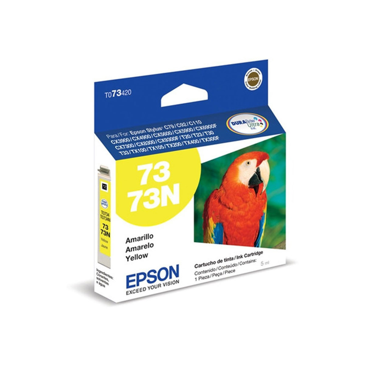 Cartucho de tinta Epson 73 Amarillo Stylus C79