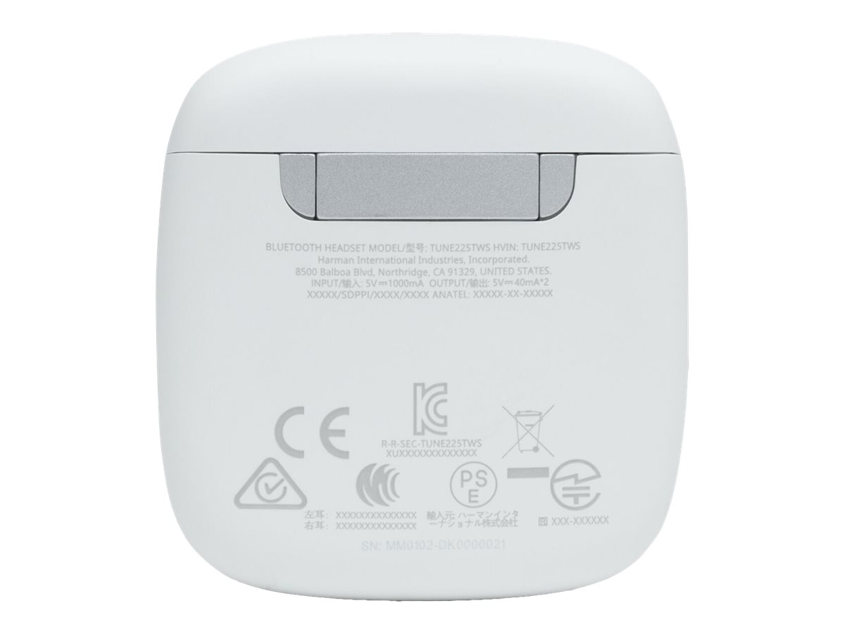 Auricular Inalambrico BT JBL JBLT225TWSWHTAM Blanco