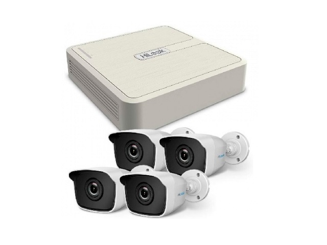 Kit de CCTV DVR Hikvision HiLook + 4 cámaras HD TK-4041M-PP