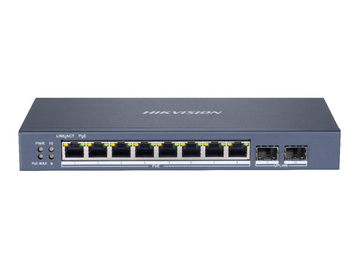 Switch 8 puertos poe Hikvision Smart Managed DS-3E1510P-SI