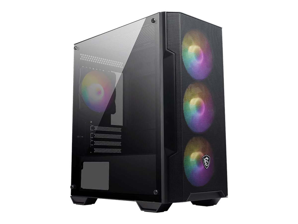 Gabinete MSI MAG FORGE M100A Micro ATX Tower con 4 fan