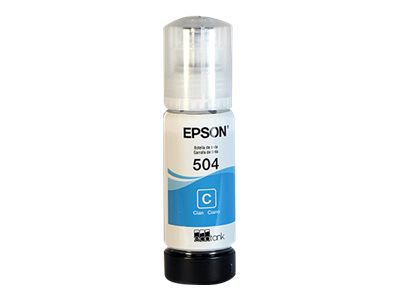 Botella de tinta Epson 504 Cian L4150 4160 6161 6171 6191