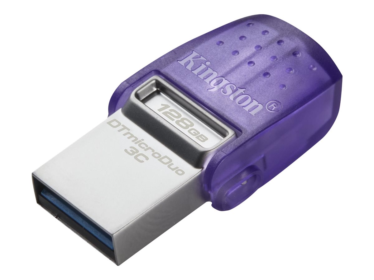 Pendrive de 128gb Kingston Microduo 3C Usb-a Y Usb-c Violeta