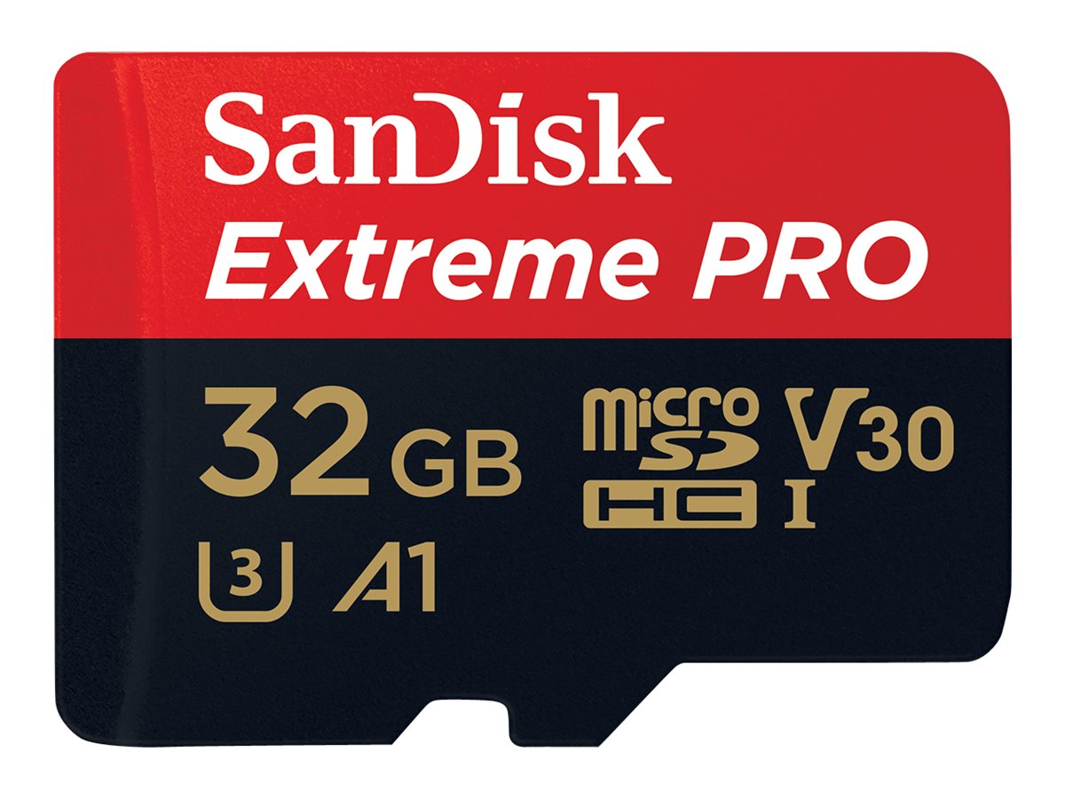 Tarjeta de memoria de 32GB SanDisk Extreme Pro c/adaptador