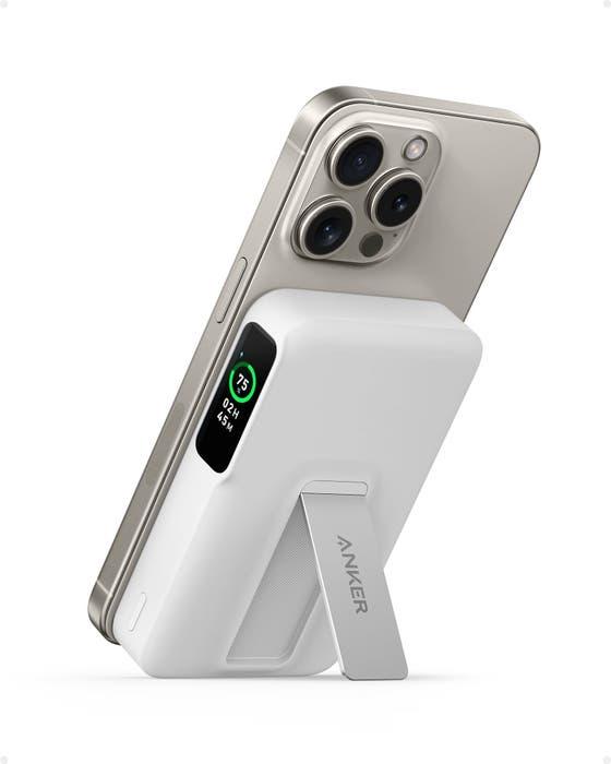 Power Bank Anker MagGo 10000mAh Qi2 15W Stand Blanco