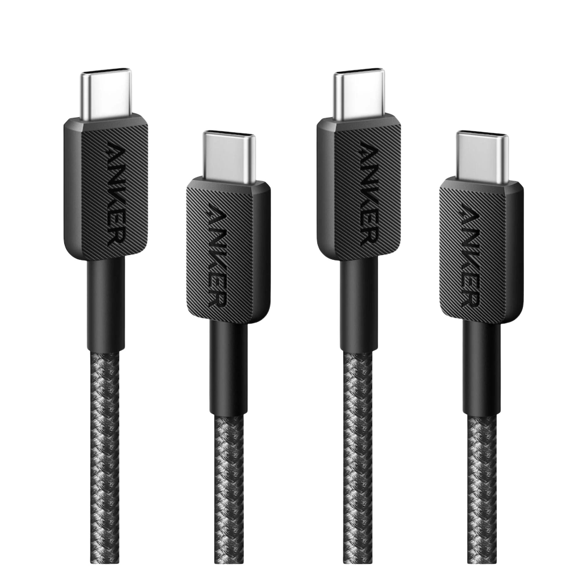 Cable de carga rapida Anker 322 USB-C a USB-C de 1,8 m Negro