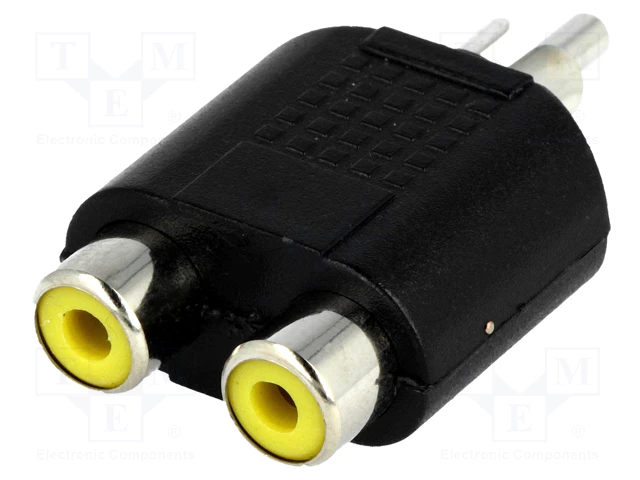 Adaptador GENERICO RCA PLUG MACHO A 2XRCA HEMBRA