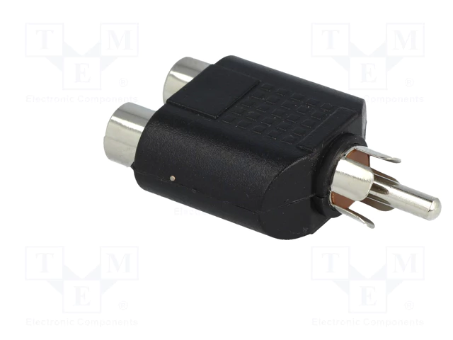 Adaptador GENERICO RCA PLUG MACHO A 2XRCA HEMBRA