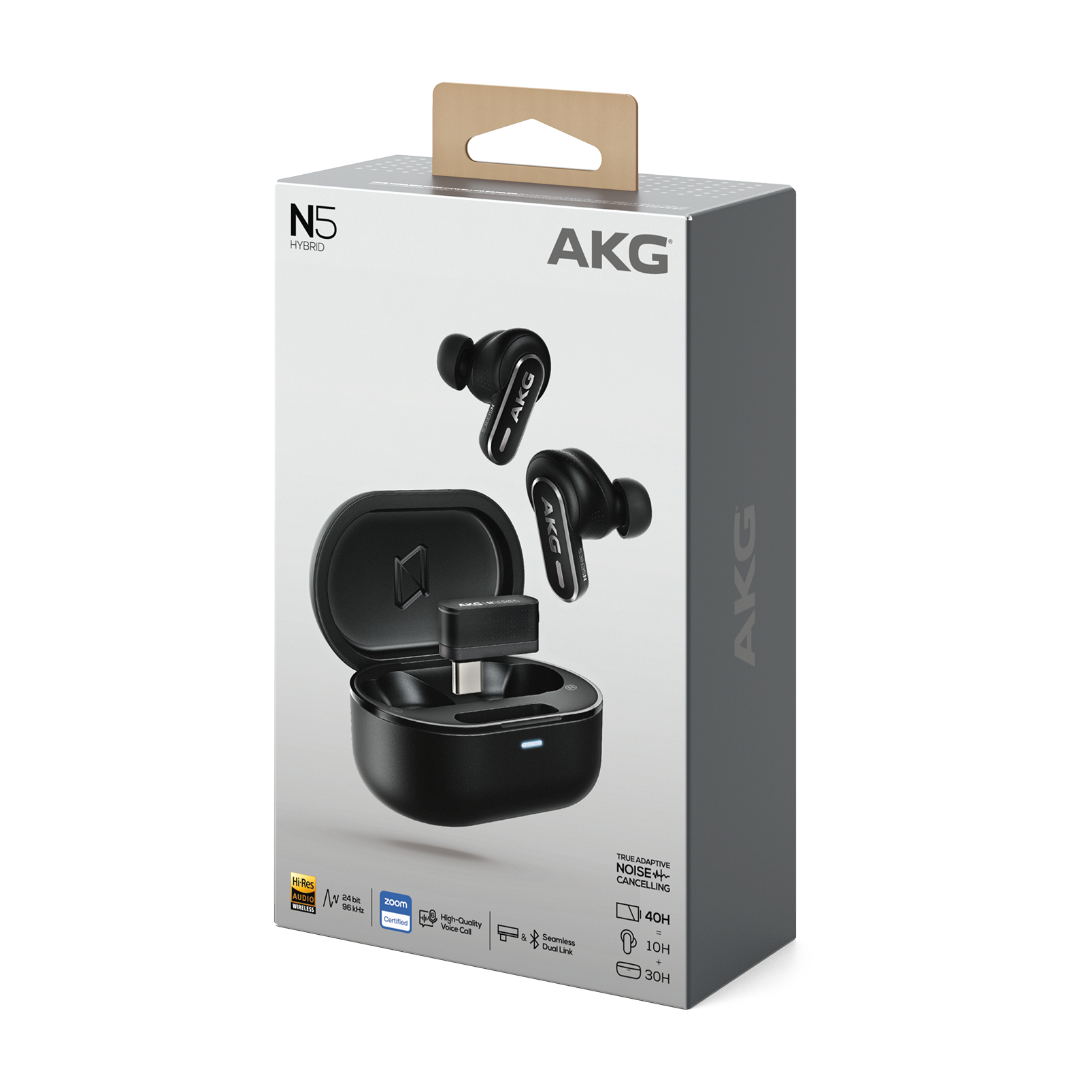 Auriculares AKG N5 Hybrid TWS Hi-Res ANC Bluetooth Negro