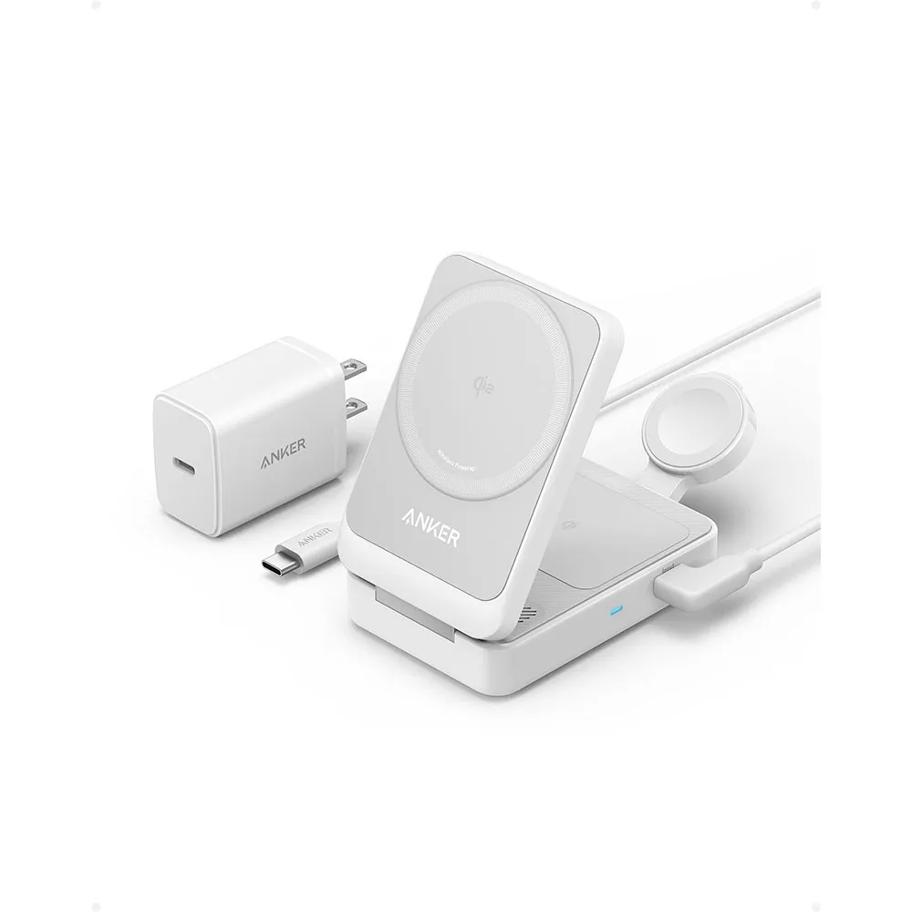 Cargador inalambrico 3 en 1 Anker B2557321 15W apple Blanco